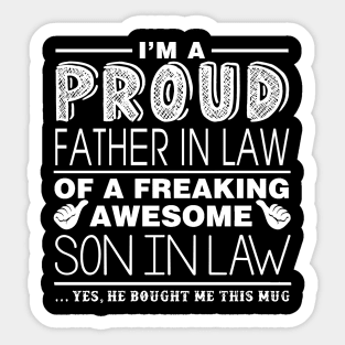 Father in law, son in law Sticker